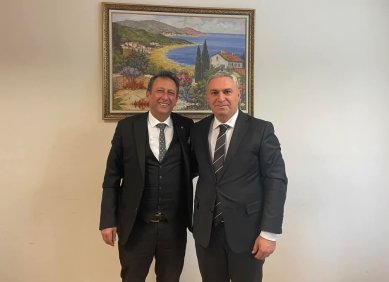  Yönetim Kurulu Başkanımız Murat ŞAN Gelir İdaresi Başkanlığı Personel Daire Başkanı Sadık DEMİRBAŞ’ı makamında ziyaret etti.