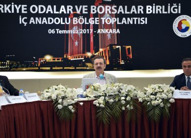 İç Anadolu Bölgesi İstişare Toplantısı TOBB'da  yapıldı