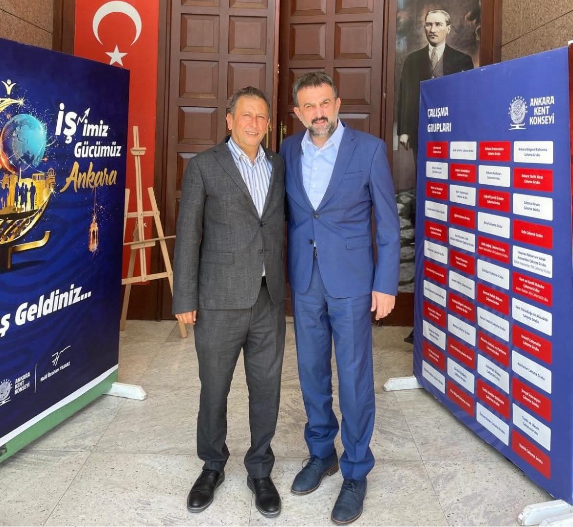 Yönetim Kurulu Başkanımız Murat ŞAN, Ankara Kent Konseyi Başkanı Halil İbrahim YILMAZ’ı makamında ziyaret etti. 