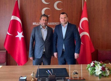 Yönetim Kurulu Başkanımız Murat ŞAN, göreve yeni başlayan Milliyetçi Hareket Partisi Çubuk İlçe Başkanı Satılmış EZANDEMİR’i makamında ziyaret ederek, hayırlı olsun dileklerini iletti.