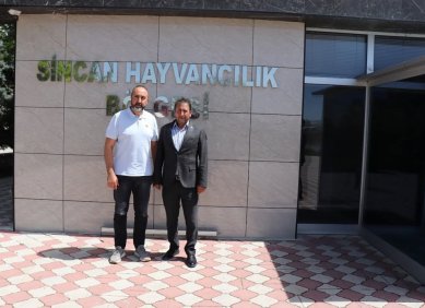 Yönetim Kurulu Başkanımız Murat ŞAN, Sincan Hayvancılık Bölgesi Yönetim Kurulu Başkanı Birol MERMER'i makamında ziyaret etti. 
