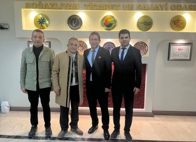 Yönetim Kurulu Başkanımız Murat Şan ve Genel Sekreter İbrahim ÖZDEMİR Boğazlıyan Ticaret ve Sanayi Odası Yönetim Kurulu Başkanı Öcal ÖCALAN’ı makamında ziyaret etti.