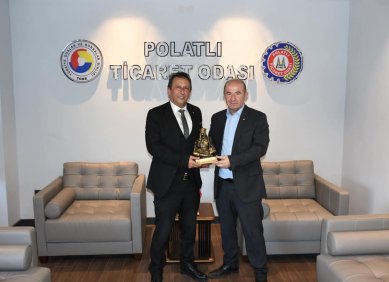 Yönetim Kurulu Başkanımız Murat ŞAN ve Genel Sekreterimiz İbrahim ÖZDEMİR, Polatlı Ticaret Odası Başkanı Ulvi SAKARYA'yı ziyaret etti.